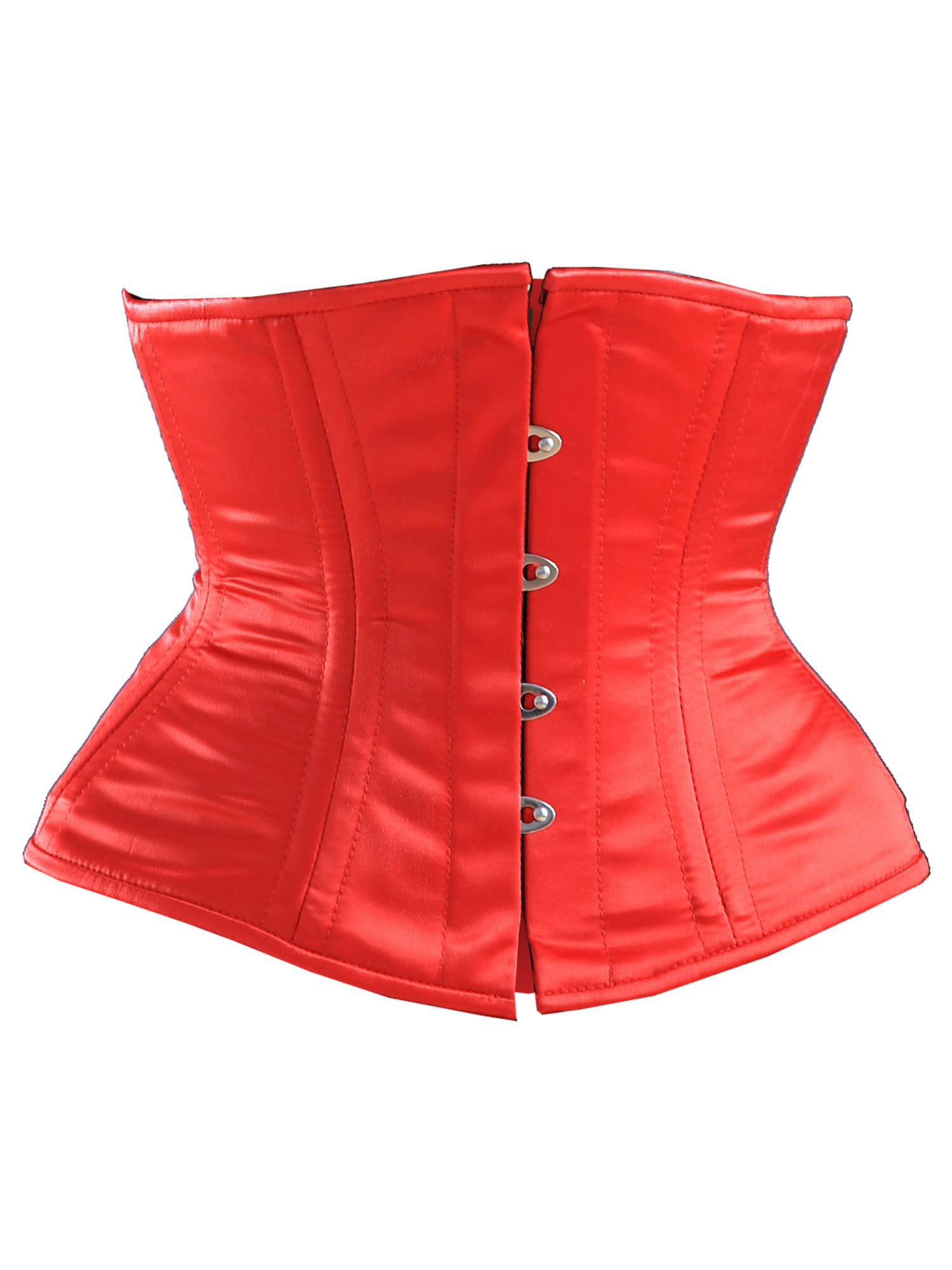 Killer Corsets Women S Corset In Satin Red Steel Boned Waist Cincher